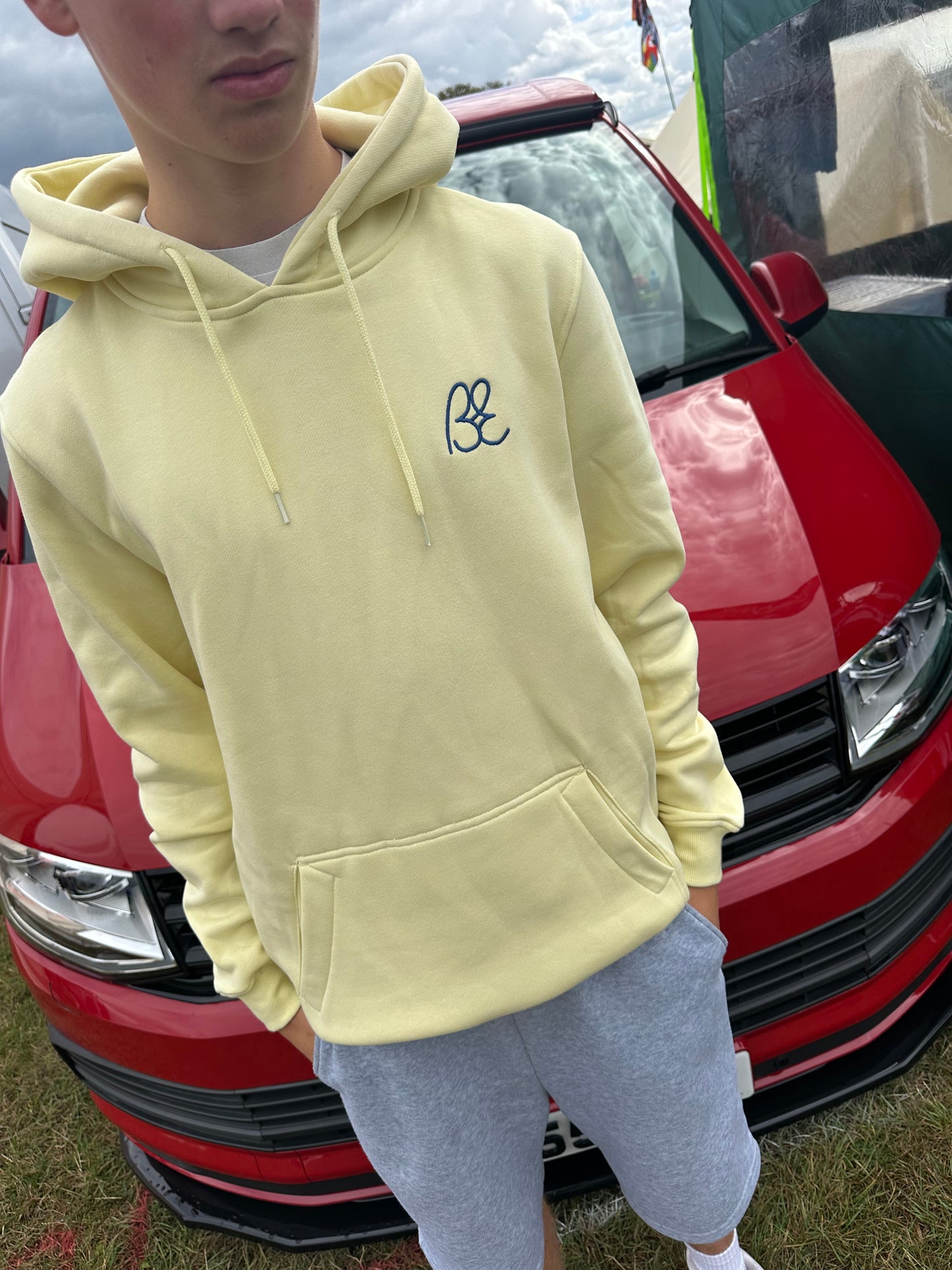 OG Bus Envy embroidered hoodie. Sand & sea