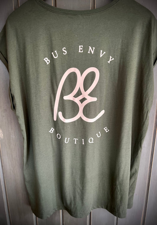 Ladies Short Sleeve khaki T-shirt