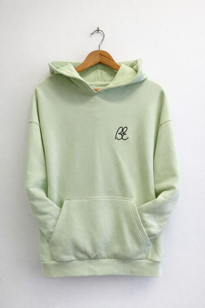OG Bus Envy embroidered hoodie. Pale mint & navy