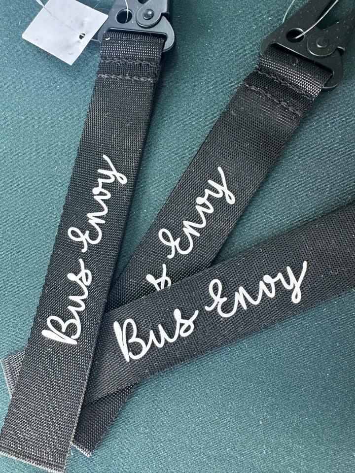 Black signature Bus Envy keyring