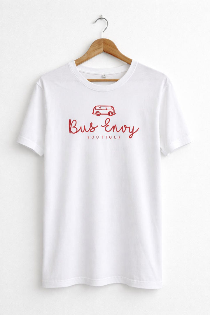 Everyday T-shirt. White & red