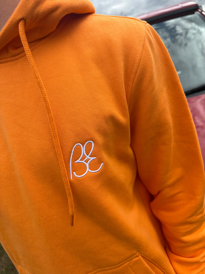 OG Bus Envy embroidered hoodie. Orange & white
