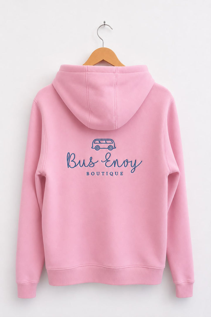OG Bus Envy embroidered hoodie. Pink &amp; Baby Blue