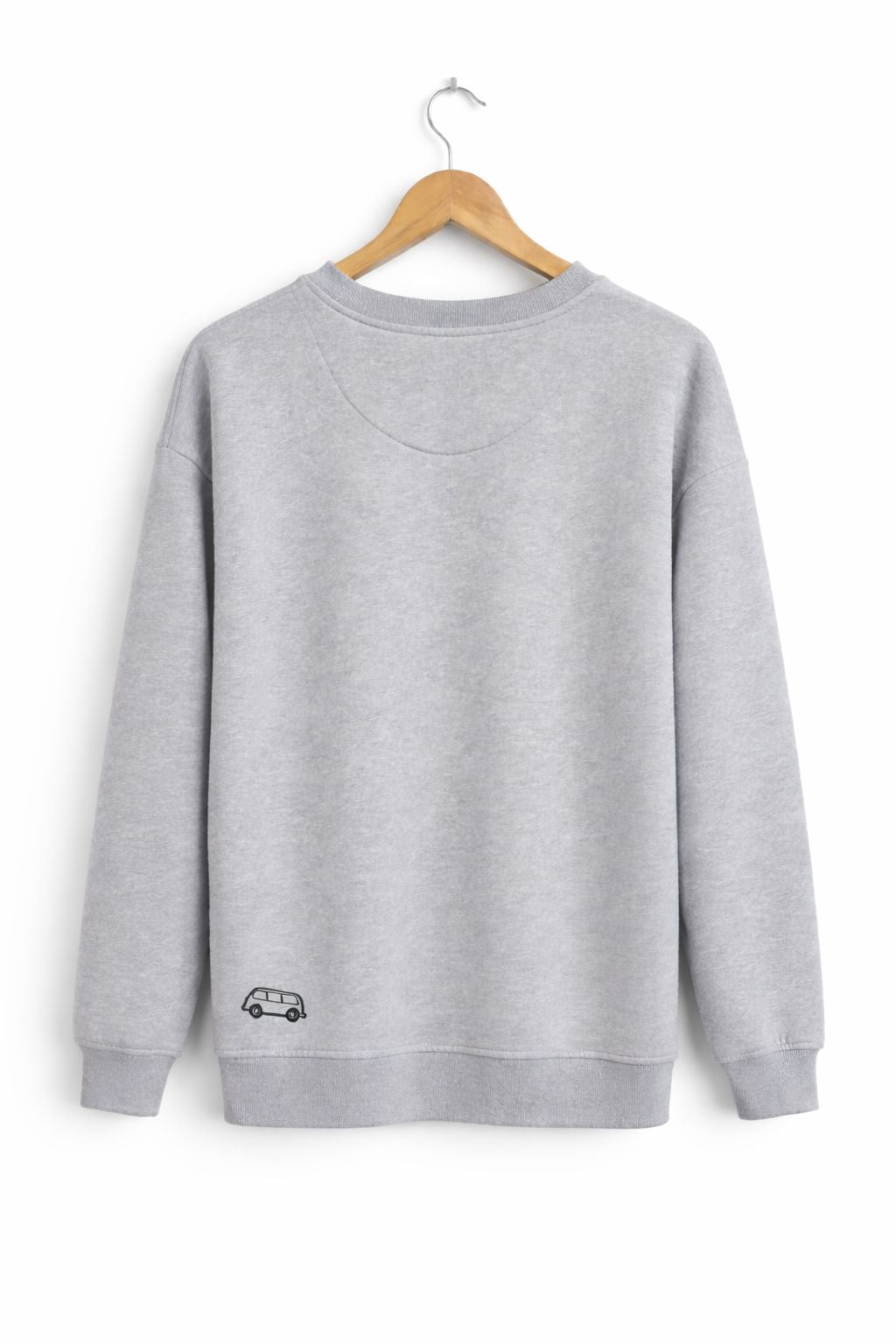 Premium Bus Envy crew neck sweatshirt. Heather grey & black