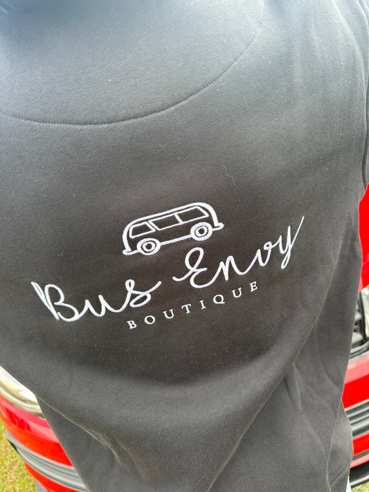 OG Bus Envy embroidered hoodie. Black & white