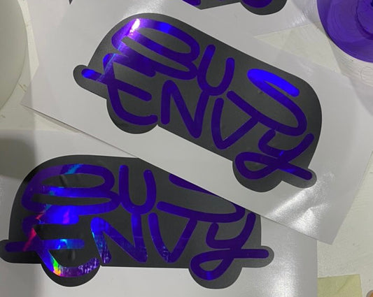 *SPECIAL ORDER* silhouette Bus Envy sticker. 200mm