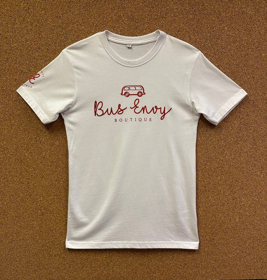 Everyday T-shirt. White & red