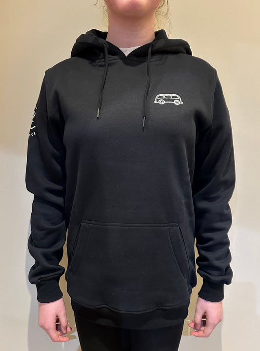 OG Bus Envy embroidered hoodie. Black & white