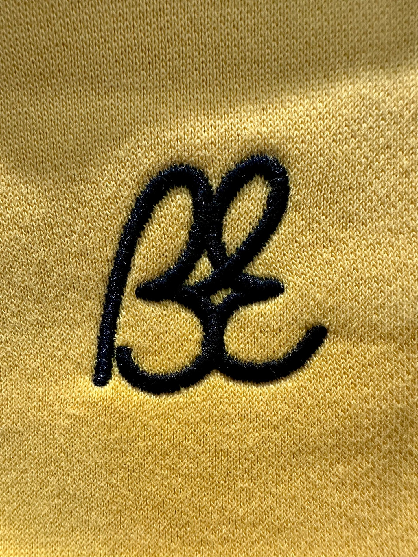LAST FEW statement Bus Envy logo embroidered hoodie. Yellow & black
