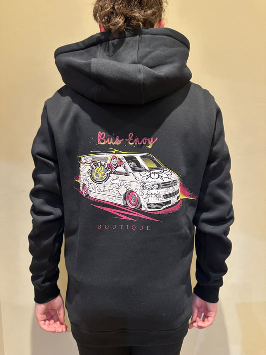 LAST FEW Candy 'Skull Bus' hoodie. Black