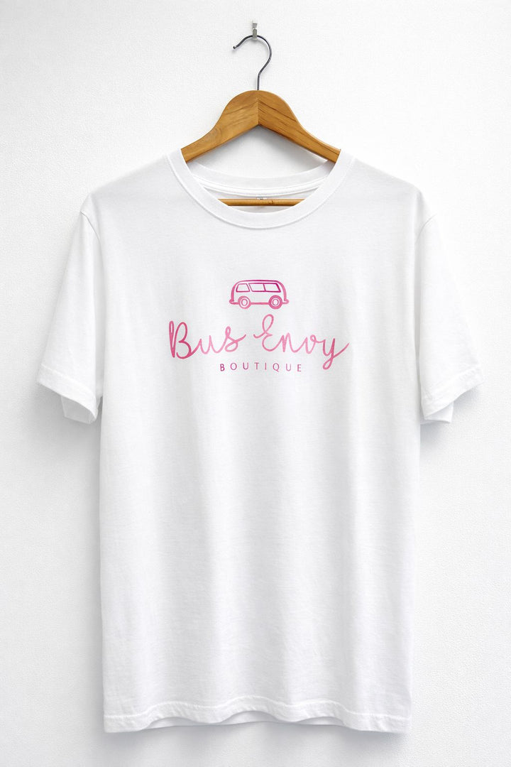 Everyday T-shirt. White & pink