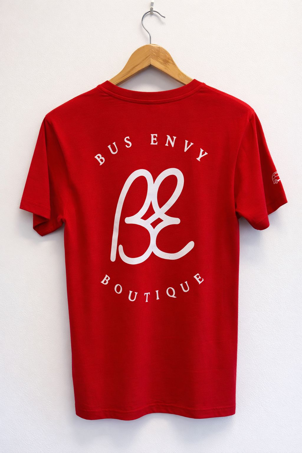 Premium BE T-shirt. Red & white