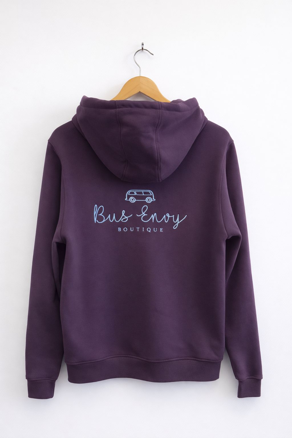OG Bus Envy embroidered hoodie. Plum & blue