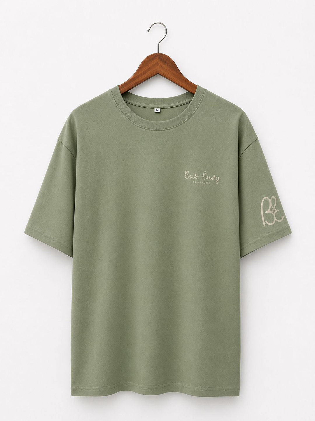 Heavy oversized Rolling Home T-shirt - Sage Green