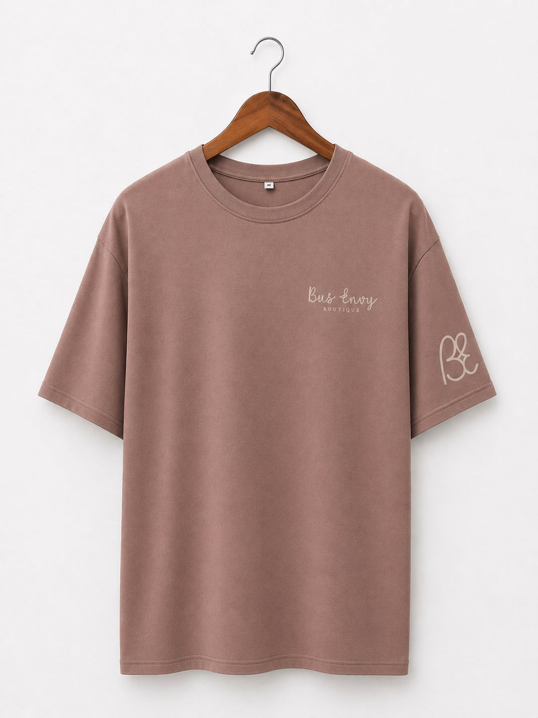 Heavy oversized Rolling Home T-shirt - Dusky Pink