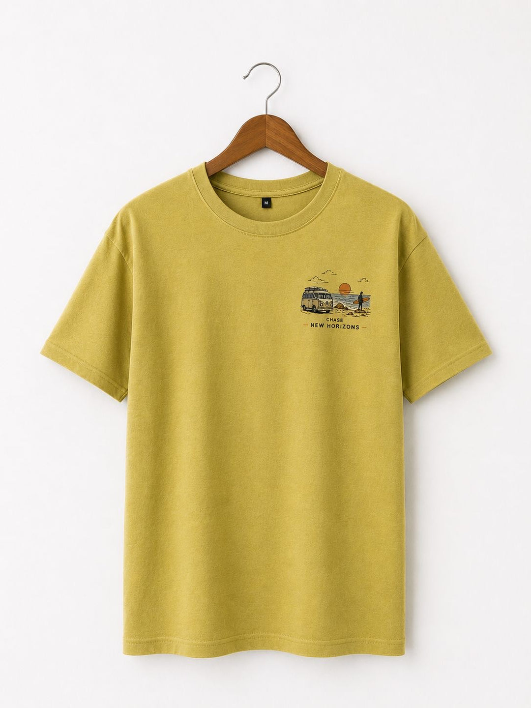 *NEW* Heavy oversized Chase New Horizons T-shirt - Ochre Yellow