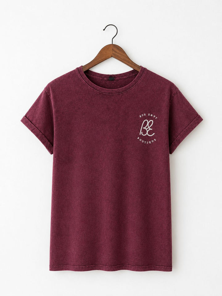 *NEW* Ladies cap-sleeve Rolling Home T-shirt - Cherry