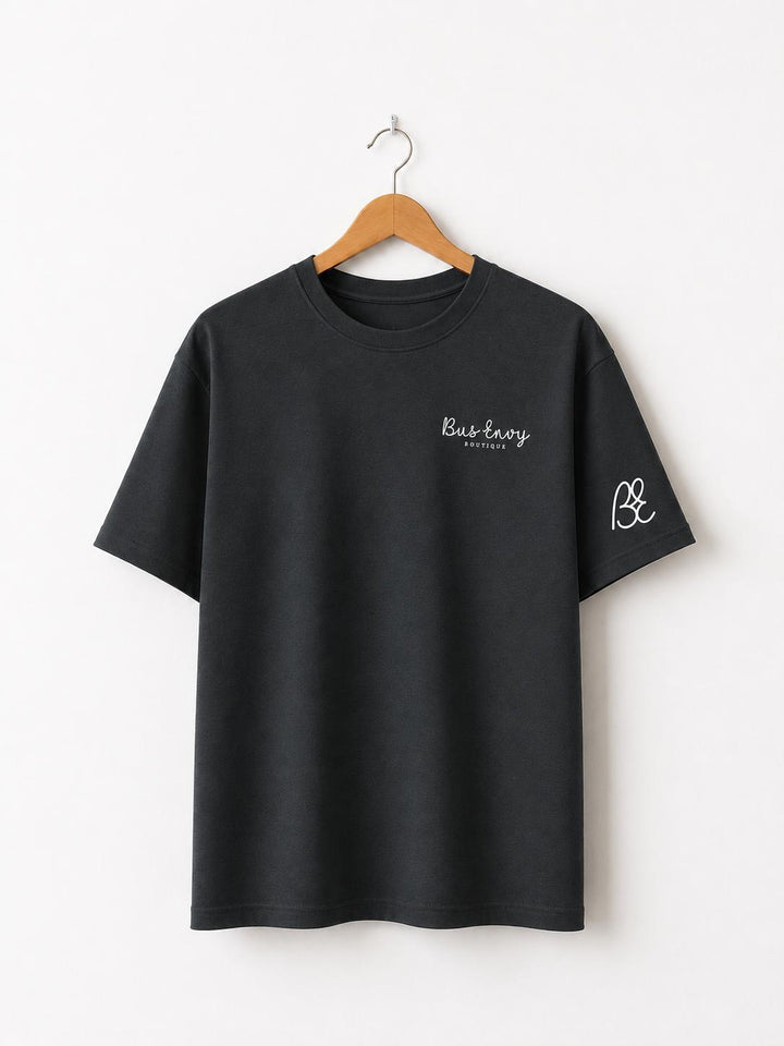 Heavy oversized Rolling Home T-shirt - Charcoal