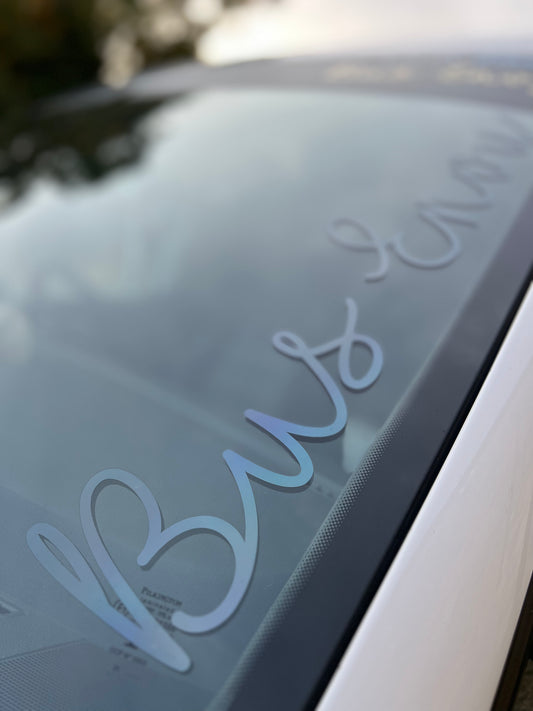 Signature Bus Envy sticker. 500mm
