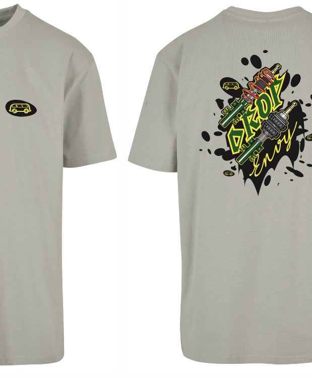 LIMITED EDITION Drop Envy T-shirt. Stone grey